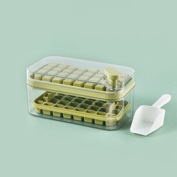 One-Button Ice Cube Maker with Lid - Image 8