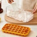 One-Button Ice Cube Maker with Lid