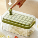 One-Button Ice Cube Maker with Lid