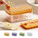 One-Button Ice Cube Maker with Lid