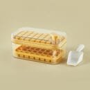 One-Button Ice Cube Maker with Lid