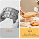 One-Button Ice Cube Maker with Lid