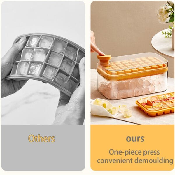 One-Button Ice Cube Maker with Lid - Image 14