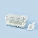 One-Button Ice Cube Maker with Lid