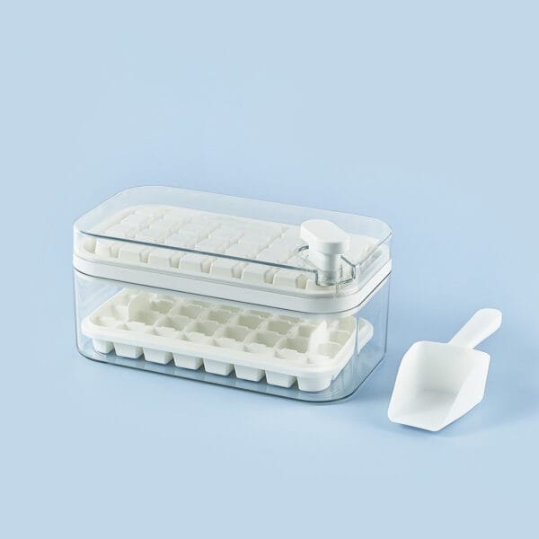 One-Button Ice Cube Maker with Lid - Image 9