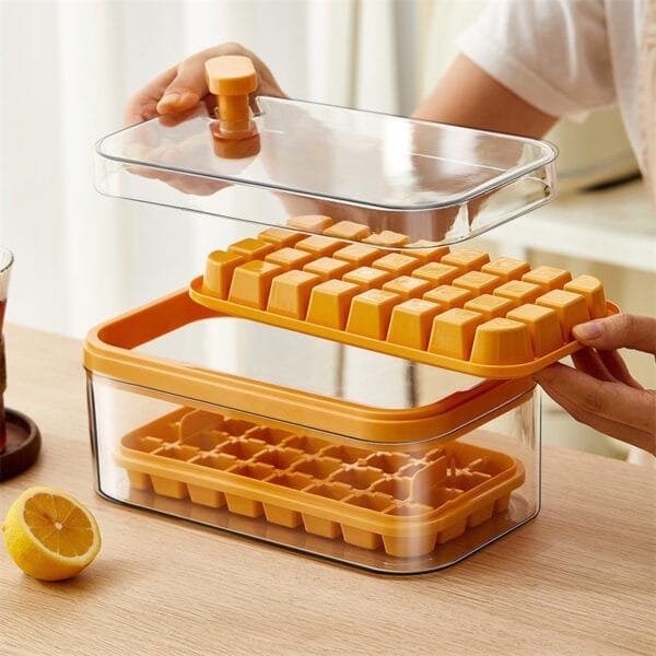 One-Button Ice Cube Maker with Lid - Image 7